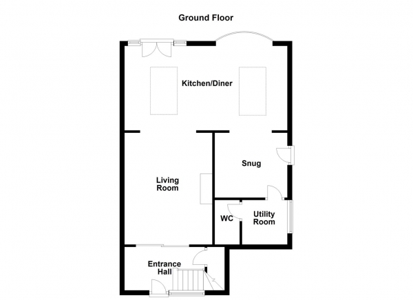 Floor Plan Image for 3 Bedroom Detached House for Sale in Kirkby Close, South Kirkby, Pontefract