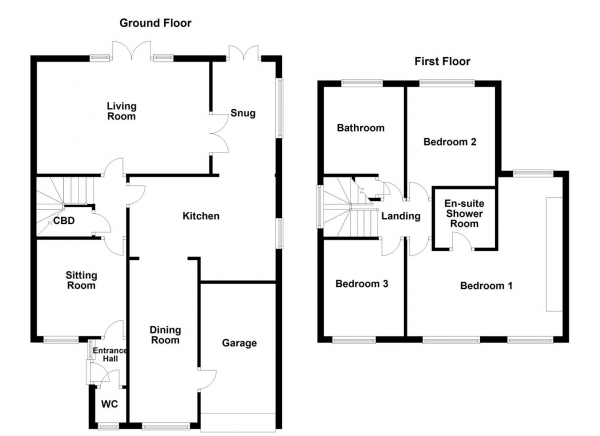 Floor Plan Image for 3 Bedroom Detached House for Sale in Bannockburn Way, Altofts, Normanton