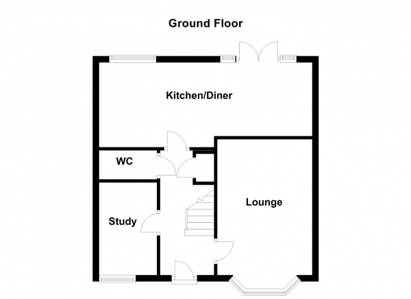 Floor Plan Image for 4 Bedroom Detached House for Sale in Craig Hopson Avenue, Castleford