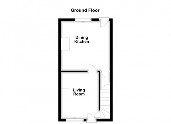 Floor Plan for 2 Bedroom Terraced House for Sale in Greenbank Road, Altofts, Normanton, WF6, 2JU -  &pound150,000