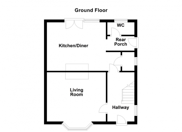 Floor Plan for 3 Bedroom Semi-Detached House for Sale in Normanton View, Normanton, WF6, 1PJ -  &pound175,000