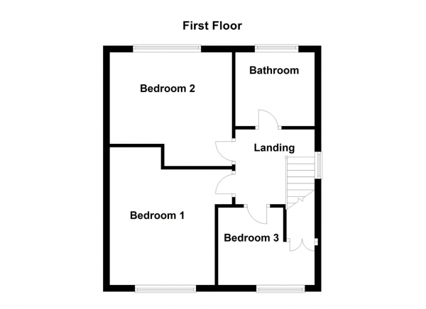 Floor Plan for 3 Bedroom Semi-Detached House for Sale in Normanton View, Normanton, WF6, 1PJ -  &pound175,000