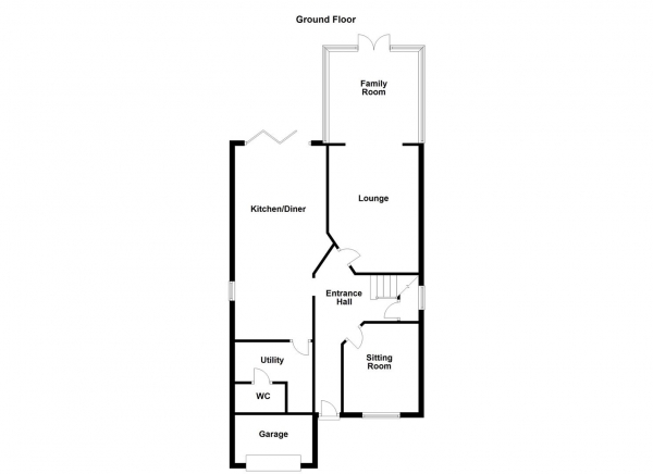 Floor Plan for 5 Bedroom Detached House for Sale in Hillcrest Mount, Castleford, WF10, 3QU -  &pound375,000