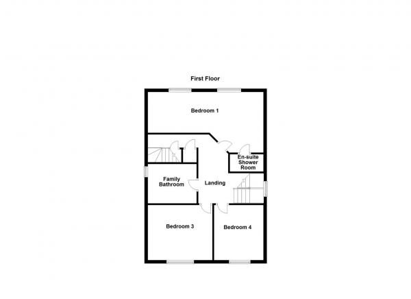 Floor Plan for 5 Bedroom Detached House for Sale in Hillcrest Mount, Castleford, WF10, 3QU -  &pound375,000