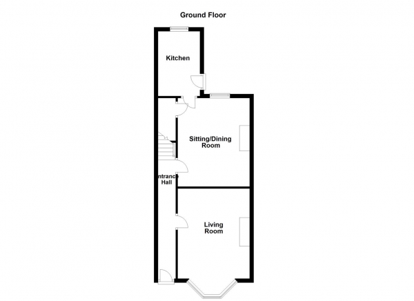 Floor Plan Image for 2 Bedroom End of Terrace House for Sale in Wood Lane, Castleford