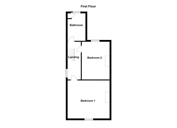 Floor Plan Image for 2 Bedroom End of Terrace House for Sale in Wood Lane, Castleford