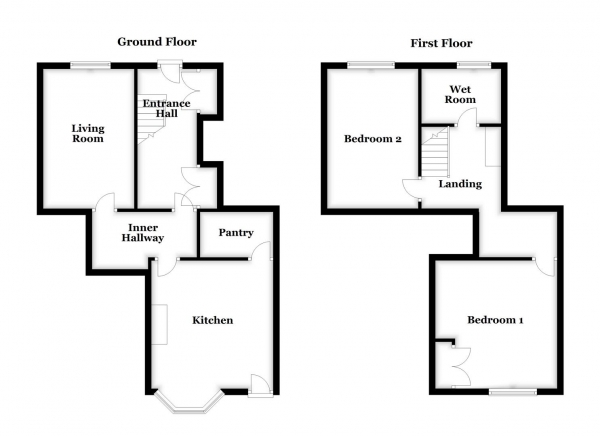 Floor Plan Image for 2 Bedroom Terraced House for Sale in New Road, Old Snydale, Pontefract