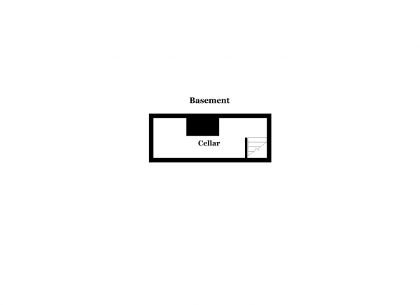 Floor Plan for 3 Bedroom Terraced House for Sale in Long Row, New Sharlston, Wakefield, WF4, 1BH -  &pound135,000