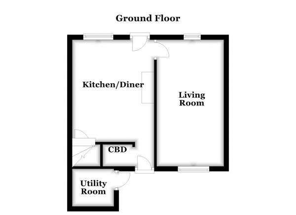 Floor Plan Image for 2 Bedroom Cottage for Sale in Main Street, Badsworth, Pontefract