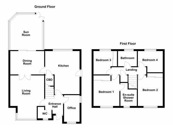 Floor Plan Image for 4 Bedroom Detached House for Sale in Freeston Drive, Normanton