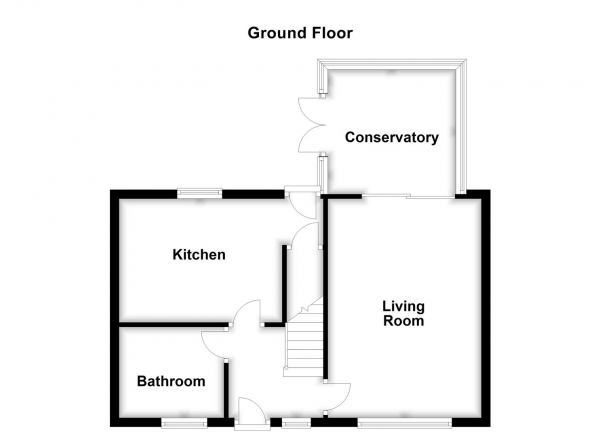 Floor Plan for 3 Bedroom Semi-Detached House for Sale in Hanby Avenue, Altofts, Normanton, WF6, 2JL - Offers Over &pound200,000