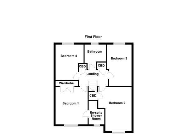 Floor Plan Image for 4 Bedroom Detached House for Sale in Holywell Avenue, Castleford