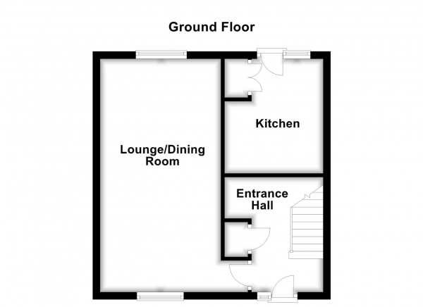 Floor Plan for 3 Bedroom End of Terrace House for Sale in Pinewood Place, Knottingley, WF11, 0QH - Offers Over &pound115,000