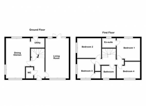 Floor Plan Image for 4 Bedroom Detached House for Sale in Colliers Road, Featherstone, Pontefract