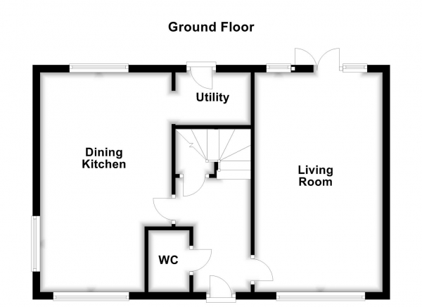 Floor Plan Image for 4 Bedroom Detached House for Sale in Colliers Road, Featherstone, Pontefract