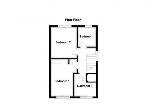 Floor Plan for 3 Bedroom Detached House for Sale in Falmouth Crescent, Normanton, WF6, 2SW -  &pound265,000