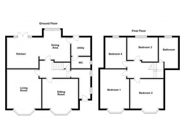 Floor Plan Image for 4 Bedroom Detached House for Sale in Pontefract Road, Hemsworth, Pontefract