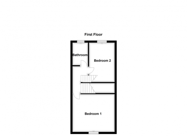 Floor Plan for 2 Bedroom Terraced House for Sale in King Street, Normanton, WF6, 1EP -  &pound130,000