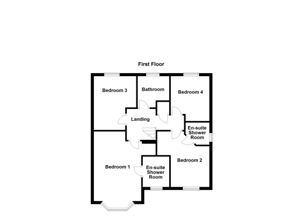 Floor Plan Image for 4 Bedroom Detached House for Sale in Carnoustie Gardens, Normanton