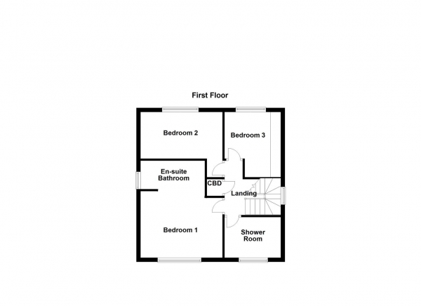 Floor Plan Image for 3 Bedroom Detached House for Sale in Victoria Gardens, Altofts, Normanton