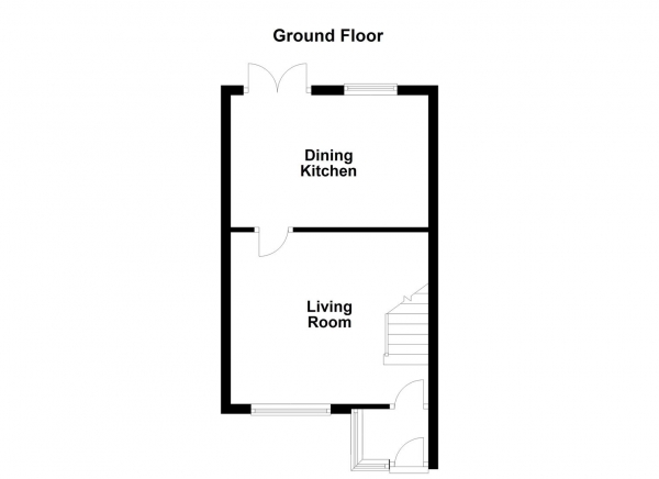 Floor Plan Image for 2 Bedroom Semi-Detached House for Sale in Redruth Drive, Normanton