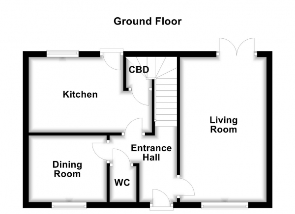 Floor Plan Image for 3 Bedroom Detached House for Sale in Millbeck View, Pontefract