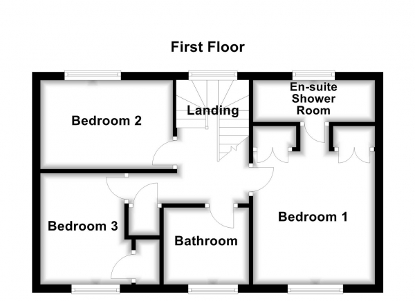 Floor Plan Image for 3 Bedroom Detached House for Sale in Millbeck View, Pontefract