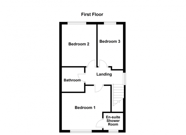 Floor Plan for 3 Bedroom Semi-Detached House for Sale in Alder Crescent, Normanton, WF6, 2FS -  &pound225,000