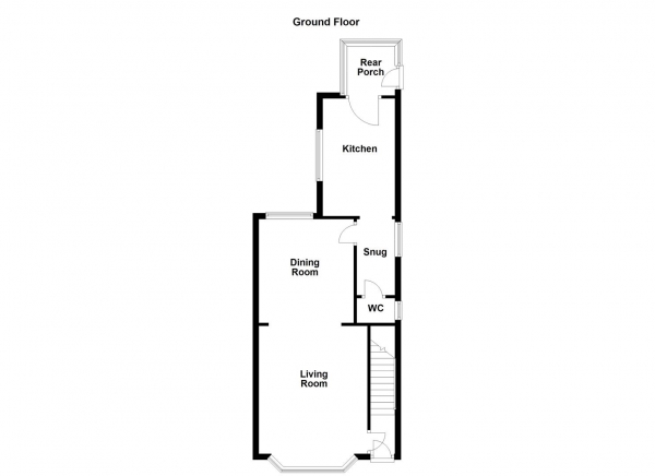 Floor Plan for 2 Bedroom Semi-Detached House for Sale in Airedale Road, Castleford, WF10, 3ED -  &pound145,000