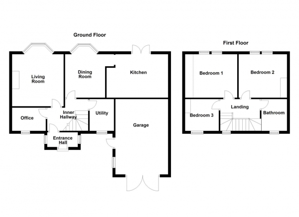 Floor Plan Image for 3 Bedroom Detached House for Sale in Darrington Road, Pontefract