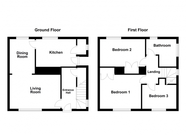 Floor Plan Image for 3 Bedroom Semi-Detached House for Sale in Friars Nook, Pontefract