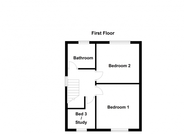 Floor Plan Image for 3 Bedroom Semi-Detached House for Sale in Woodhouse Crescent, Normanton