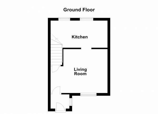 Floor Plan Image for 1 Bedroom End of Terrace House for Sale in Carleton Road, Pontefract