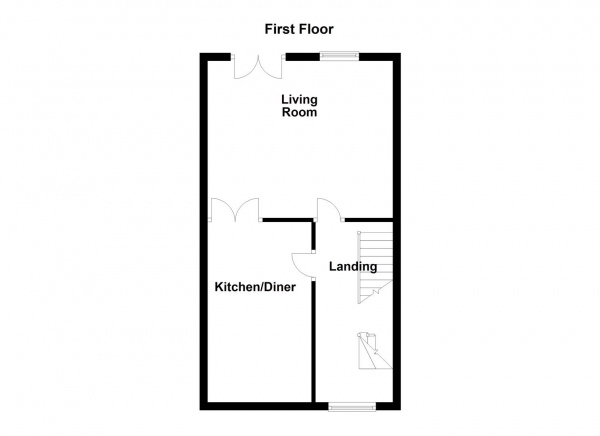 Floor Plan for 4 Bedroom Town House for Sale in Violet Close, Castleford, WF10, 5FG - Guide Price &pound245,000