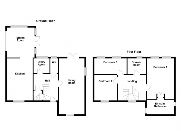 Floor Plan Image for 3 Bedroom Detached House for Sale in New Road, Old Snydale, Pontefract