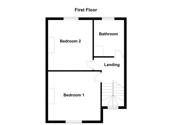 Floor Plan Image for 2 Bedroom End of Terrace House for Sale in Love Lane, Pontefract