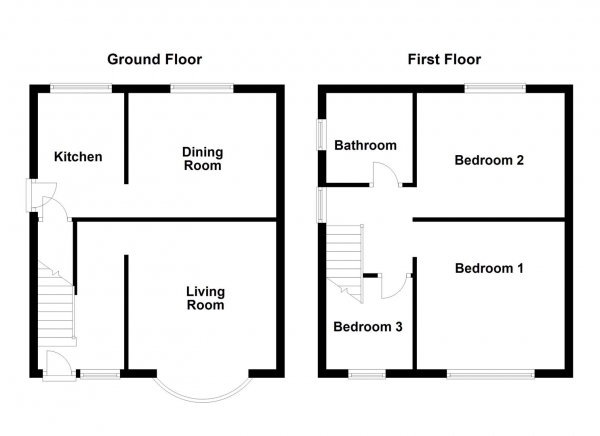 Floor Plan Image for 3 Bedroom Semi-Detached House for Sale in Sheepwalk Lane, Castleford