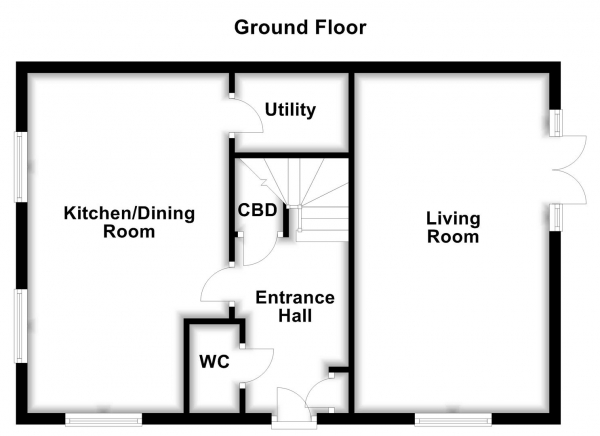 Floor Plan Image for 4 Bedroom Detached House for Sale in Craig Hopson Avenue, Castleford