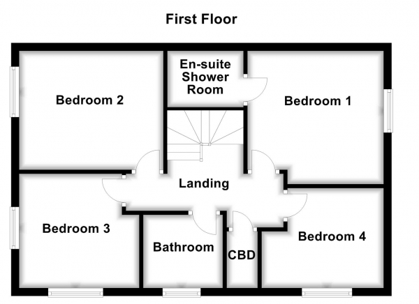 Floor Plan Image for 4 Bedroom Detached House for Sale in Craig Hopson Avenue, Castleford