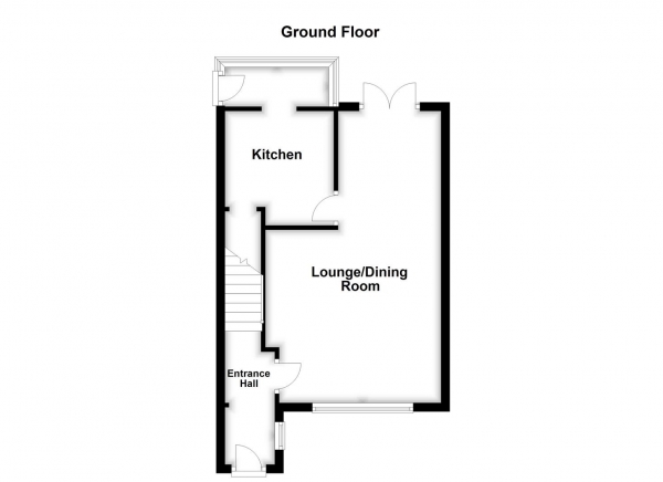 Floor Plan for 3 Bedroom Semi-Detached House for Sale in Priory Close, Altofts, Normanton, WF6, 2PT -  &pound230,000