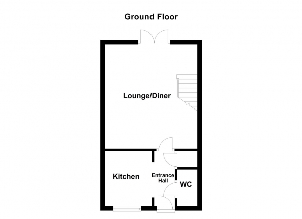 Floor Plan Image for 2 Bedroom Town House for Sale in Swale Approach, Normanton