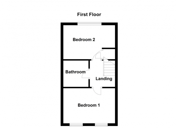 Floor Plan for 2 Bedroom Town House for Sale in Swale Approach, Normanton, WF6, 1WU -  &pound160,000