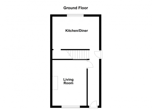 Floor Plan Image for 2 Bedroom End of Terrace House for Sale in Assembly Street, Normanton