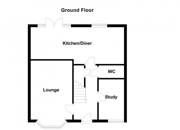 Floor Plan Image for 4 Bedroom Detached House for Sale in Craig Hopson Avenue, Castleford