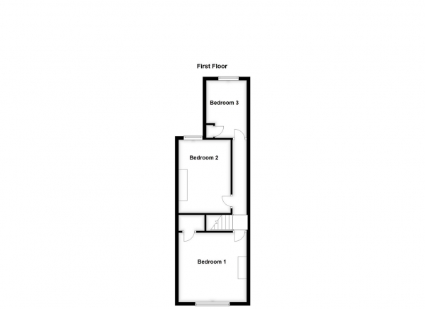 Floor Plan for 3 Bedroom Terraced House for Sale in King Street, Normanton, WF6, 1EW -  &pound145,000