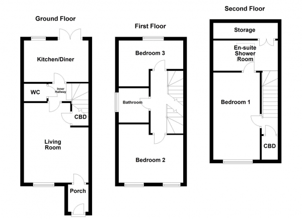 Floor Plan Image for 3 Bedroom Semi-Detached House for Sale in Sycamore Drive, Castleford