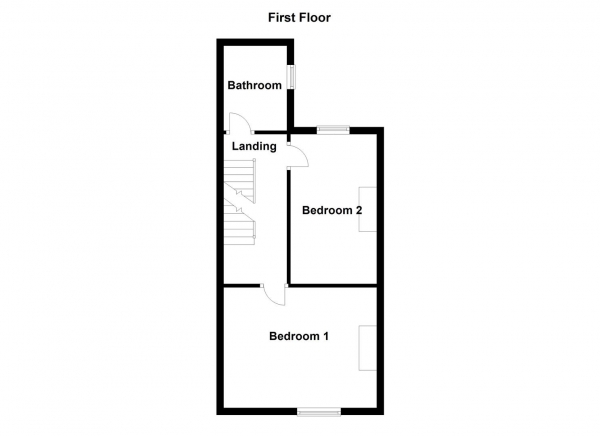 Floor Plan Image for 2 Bedroom Terraced House for Sale in Banks Avenue, Pontefract