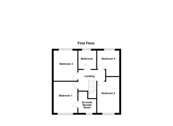 Floor Plan for 4 Bedroom Detached House for Sale in Troon Close, Normanton, WF6, 1WA -  &pound350,000