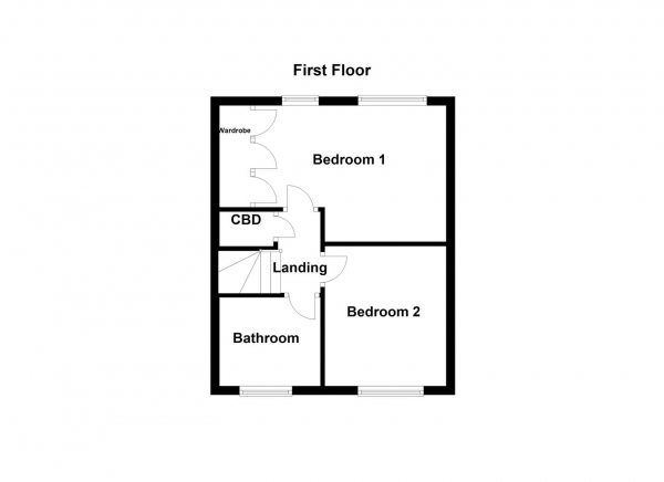 Floor Plan Image for 2 Bedroom Semi-Detached House for Sale in Marston Walk, Normanton