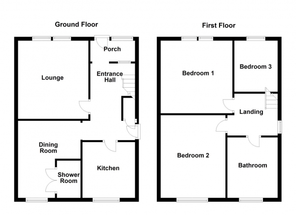 Floor Plan Image for 3 Bedroom Semi-Detached House for Sale in Firville Avenue, Normanton